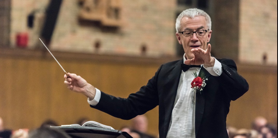 John Finney conducting