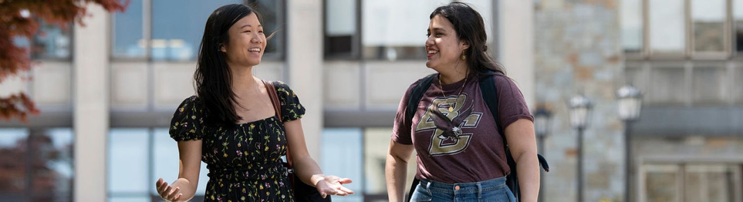 MSW students outside of McGuinn Hall