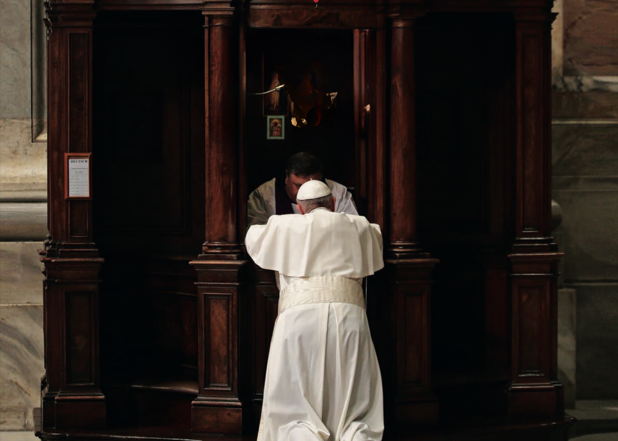 Pope Francis Guiding Light Page Banner  - Pope Francis Confession 2016 Cover 