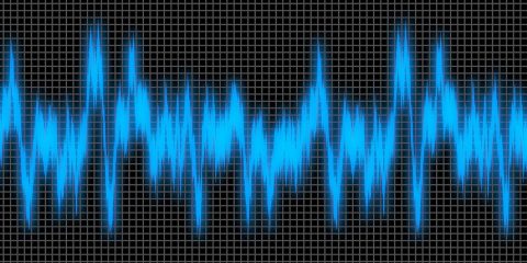 A chart showing sound waves