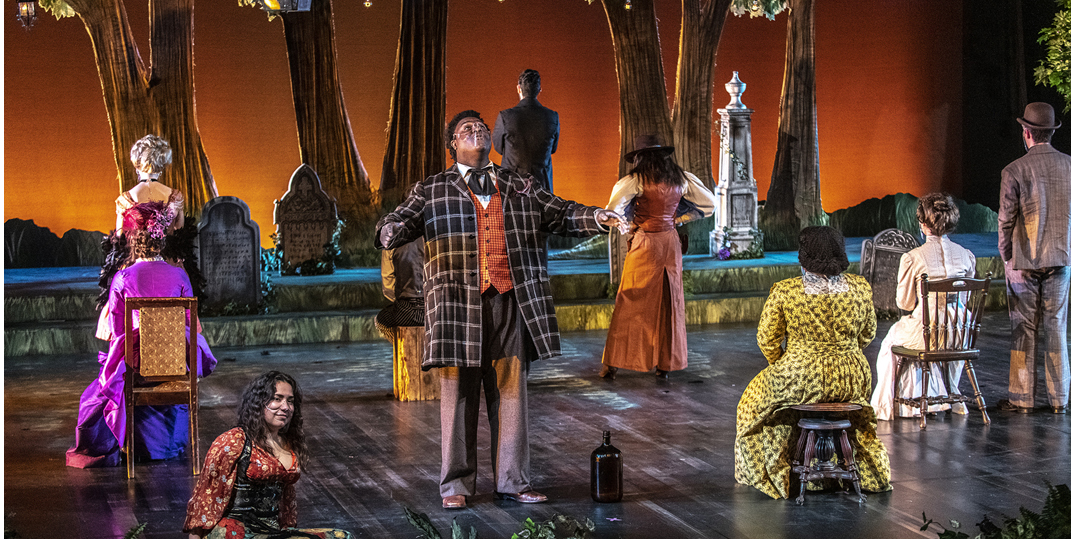Scene from BC's production of "Spoon River Revival"
