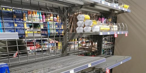 empty store shelves