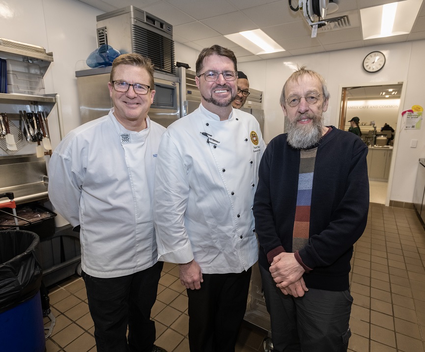 Presentation of samples of the sea kelp keftedes created by Chef Andrew Wilkinson will be presenting and Bri Warner of Atlantic Sea Farms is expected to join virtually. Professors Kurt Straif and Lindsey Camp; Frank Bailey, Associate Director, Food & Beverage, Dining Services; Gregory Gamwell, production manager, Dining Services; Chef Ron, Dining Services. 