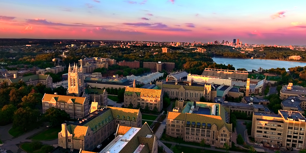 Campus at sunset