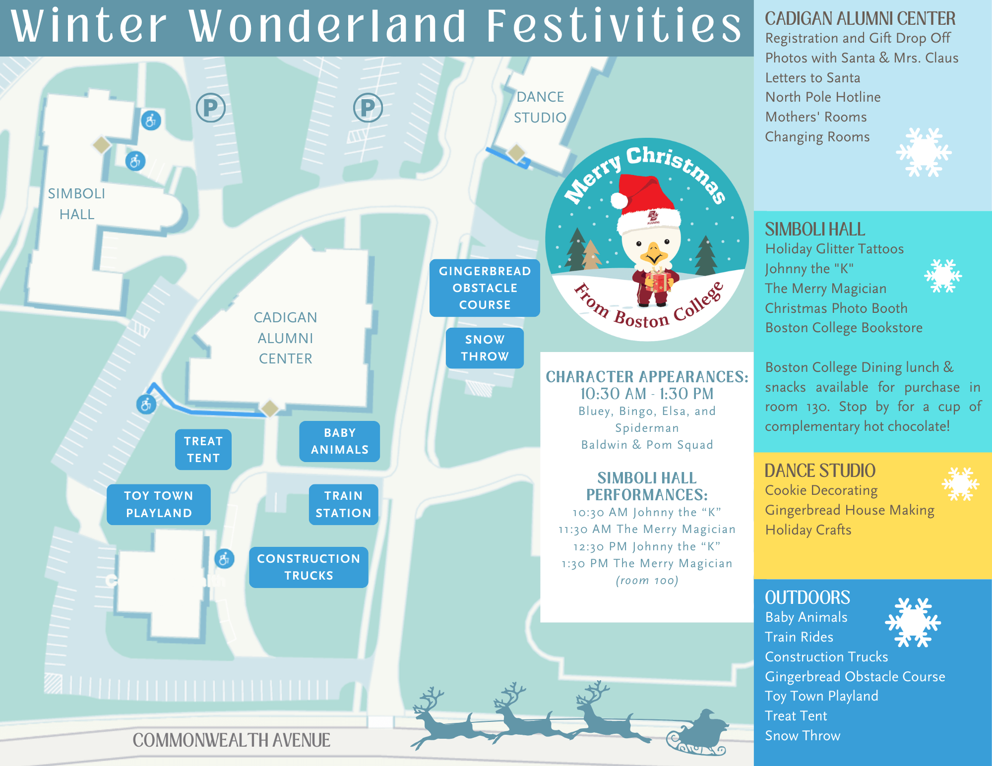 map of locations for winter wonderland