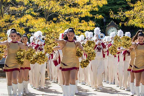 The Dance Team performing at a football game