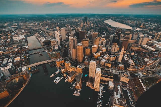 Aerial View of Boston