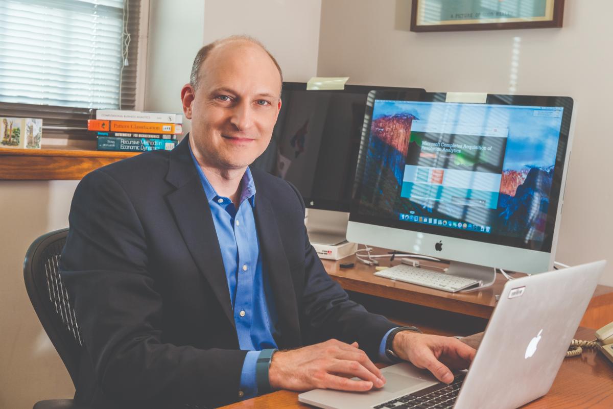 SAM RANSBOTHAM IN HIS OFFICE