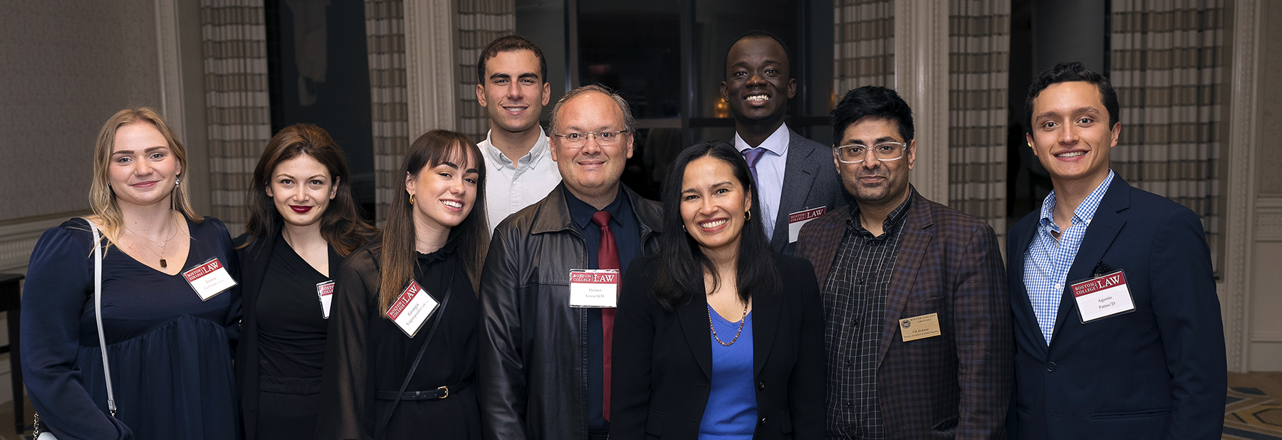 Dean Lienau with students