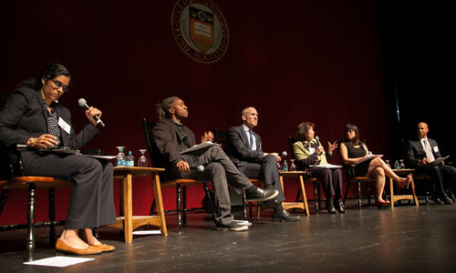 Panelists at the Imagine Boston 2030 Event