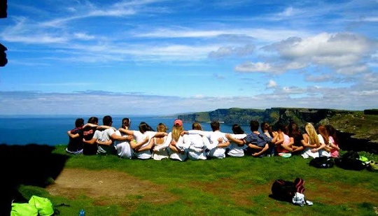 The view from the Cliffs of Moher