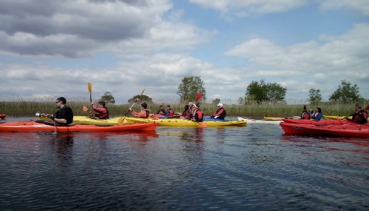 Kayaking on Lough Corrib in Galway