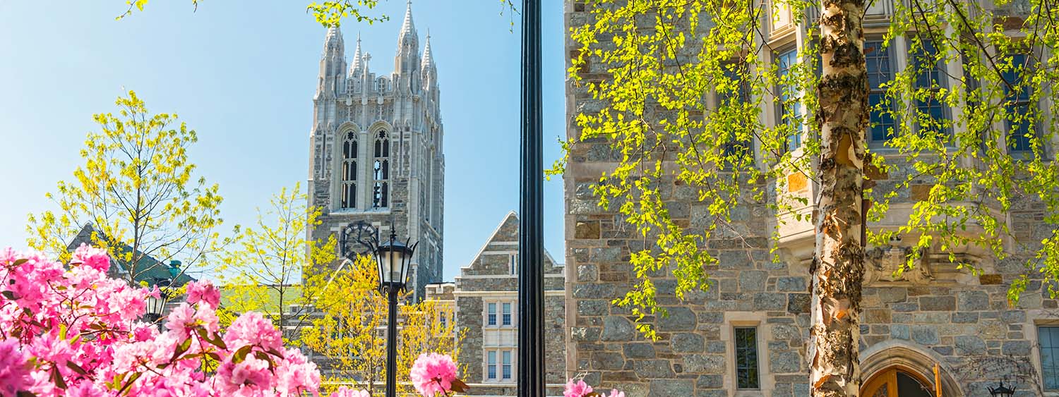 Campus in the spring