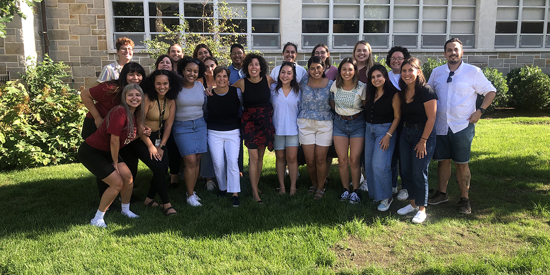 The new cohort of students in the LLI pose for a photo