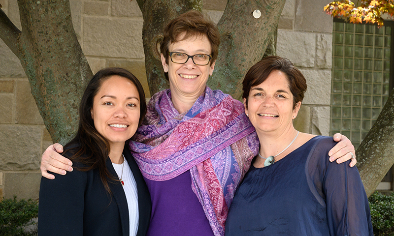 From left to right: Suelen Yancor, Susan Tohn, and Ximena Soto