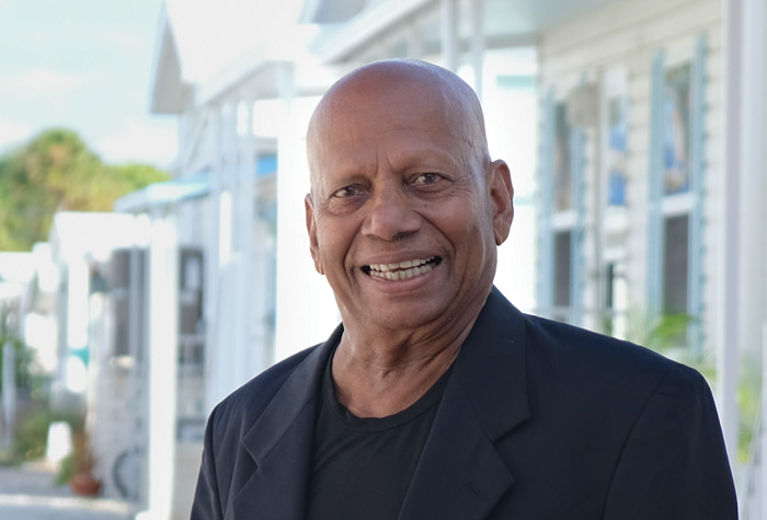 Alexander Philiphose photographed near his home in Florida