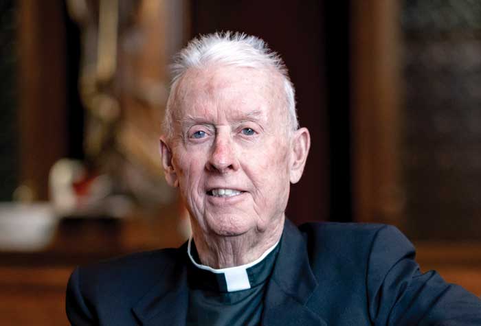 Photograph of the Harvey D. Egan, SJ in St. Mary's Chapel