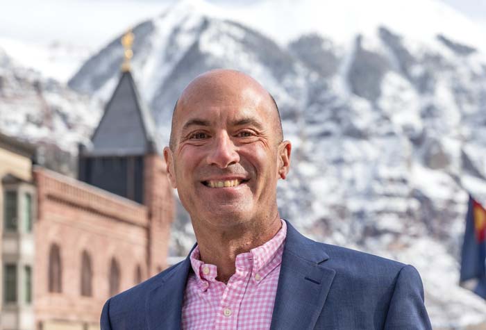 Teddy Errico photographed in downtown Telluride