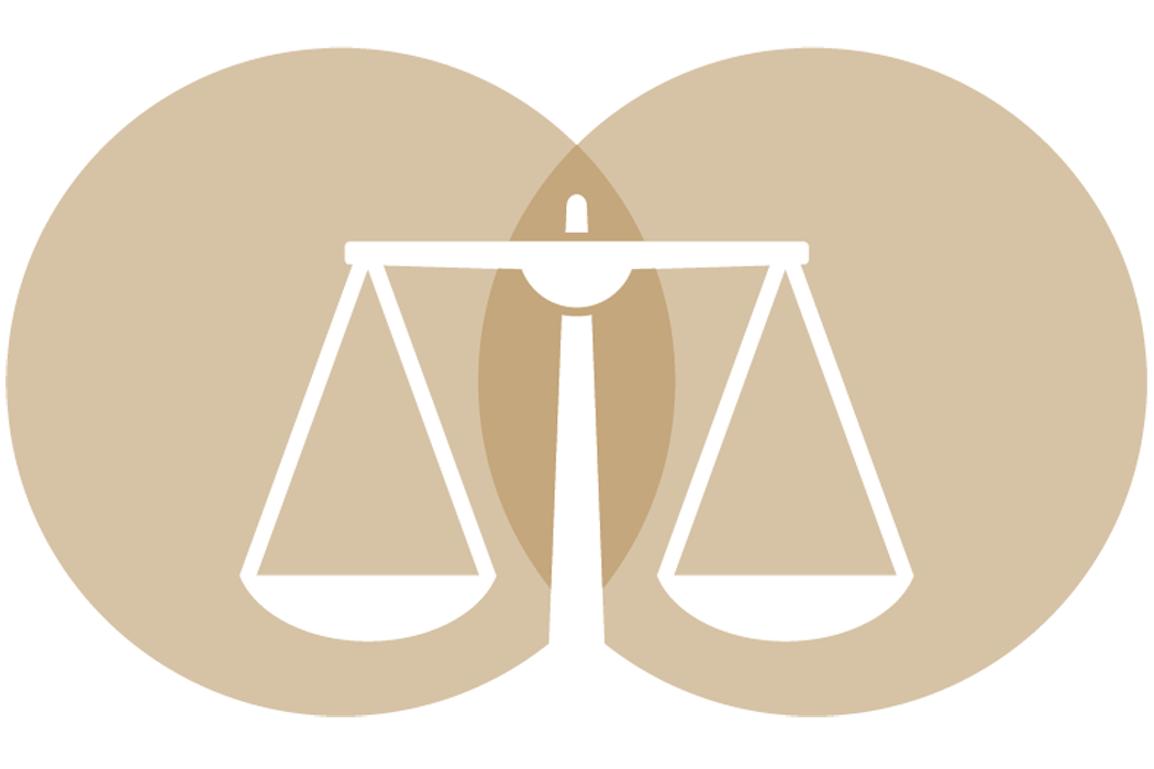 illustration of scales of justice
