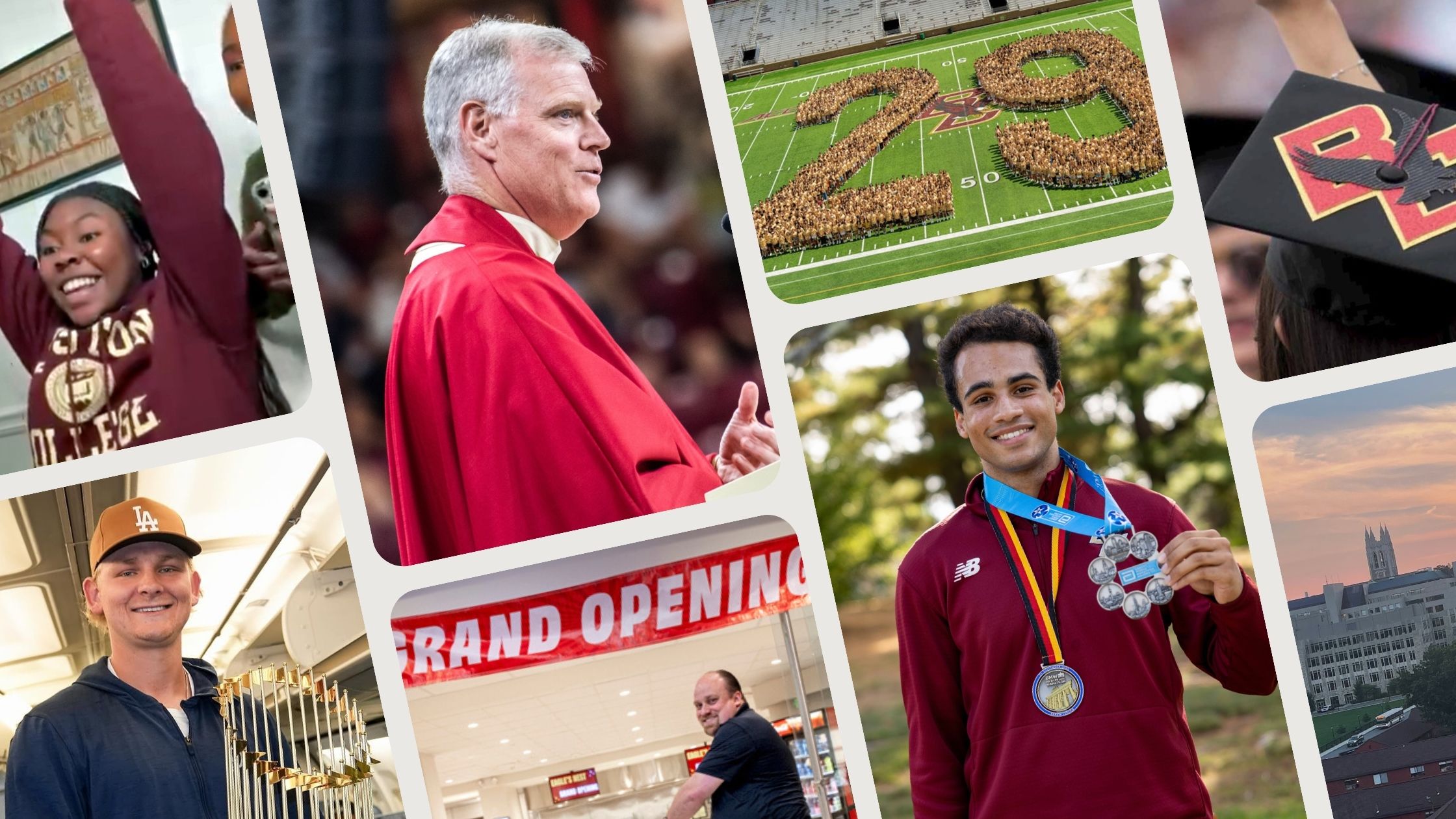 A collage of all the images in the story