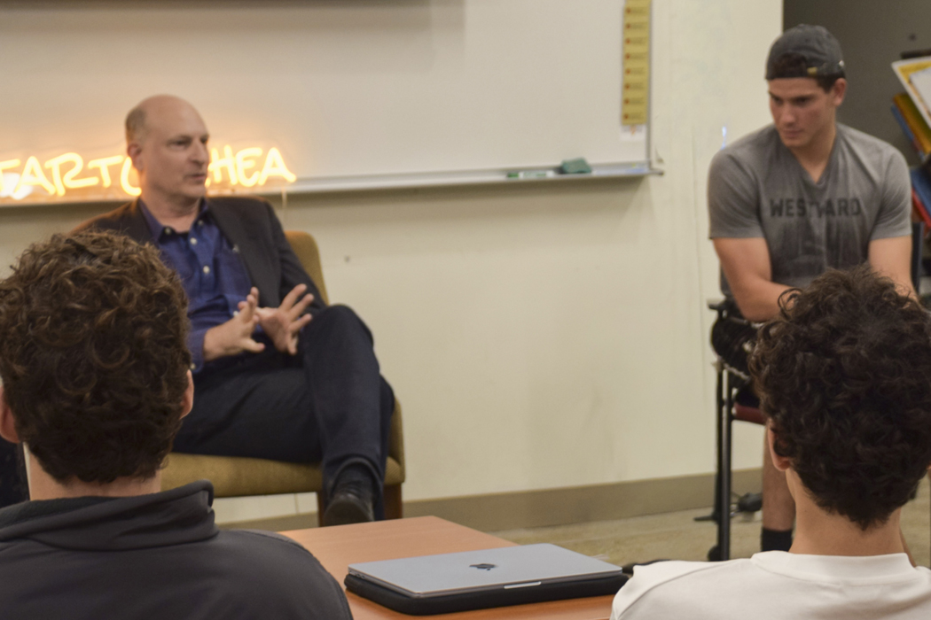 The Shea Center for Entrepreneurship hosted a session of its weekly series Start@AI for undergraduates of all majors and class years. The series includes talks by alumni and industry leaders who are using AI in their careers, hands-on skill labs teaching AI tools, mini-projects and challenges, and peer collaborations. This session was led by Sam Ransbotham, David J. Mastrocola Dean's Faculty Fellow, Business Analytics, Carroll School of Management.