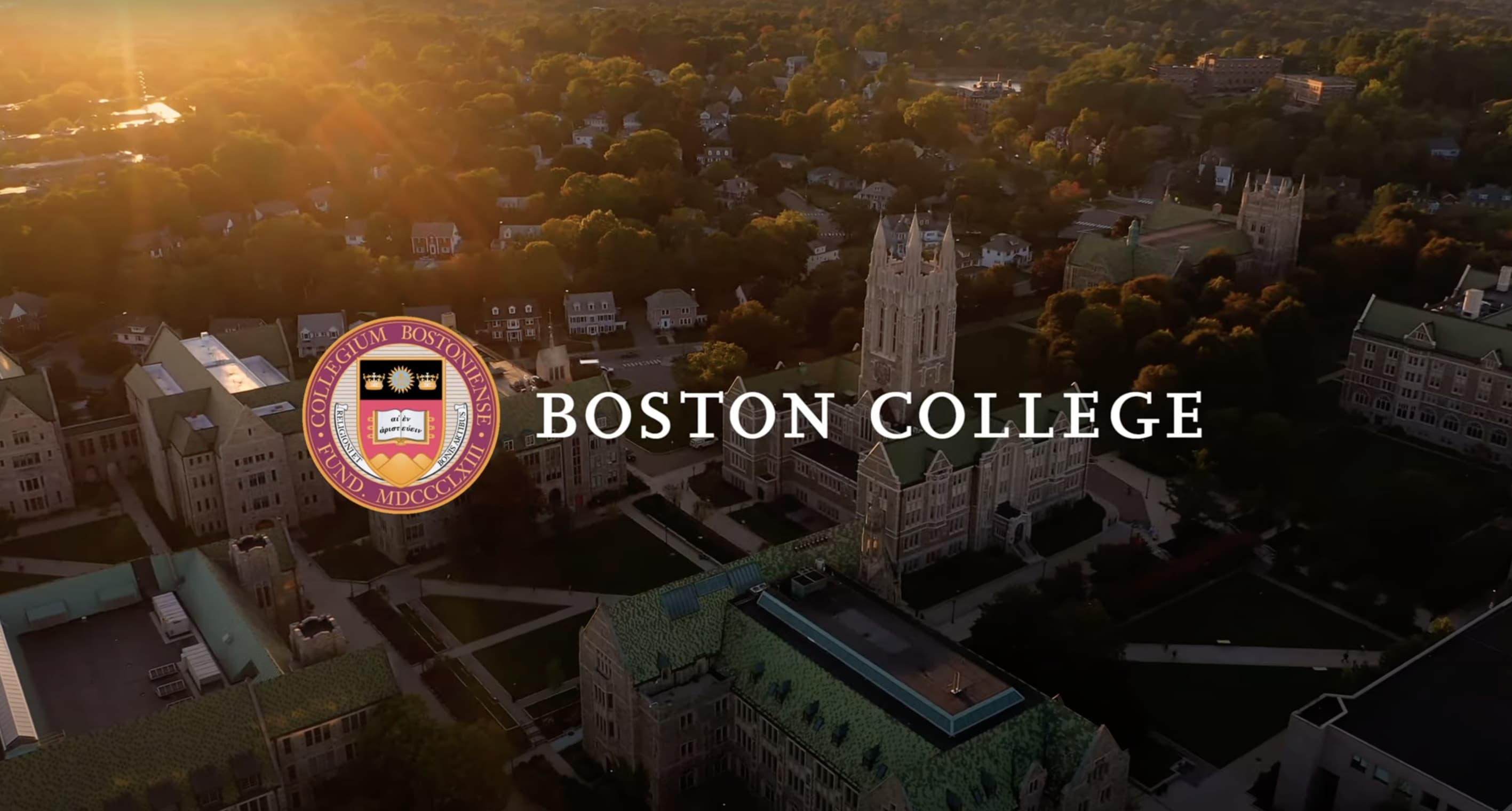 A view of campus from above