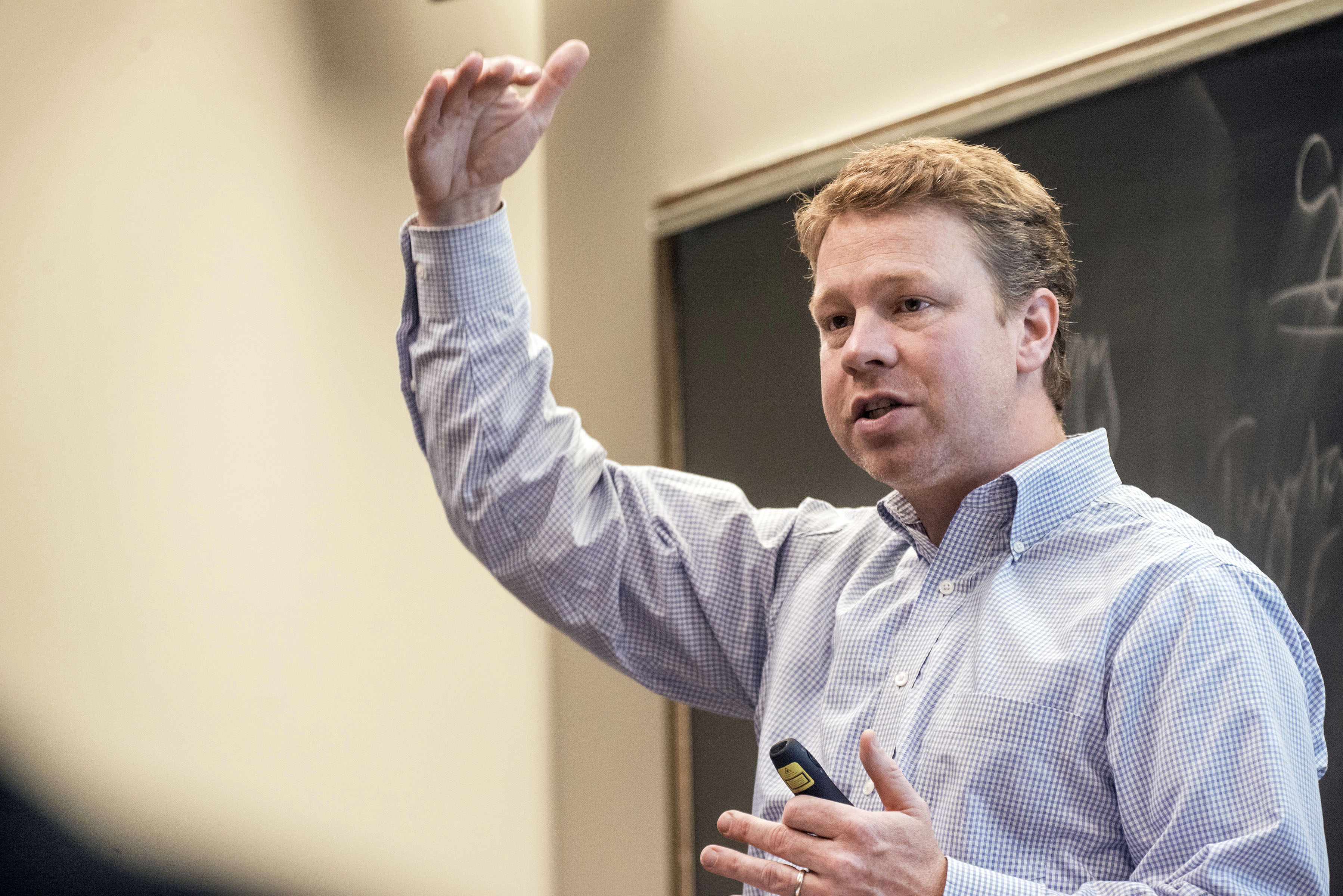 Professor Ethan Sullivan teaching his Portico class